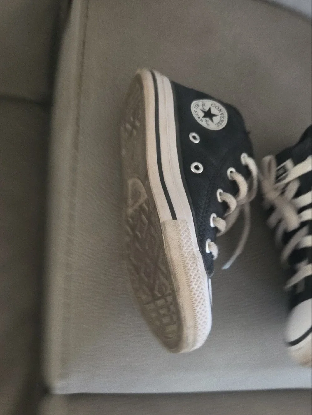 Converse Kids Black and White Low Top Sneakers